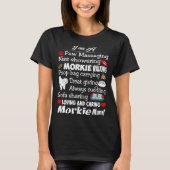 Paw Massaging Loving Caring Morkie mama T-shirt (Voorkant)