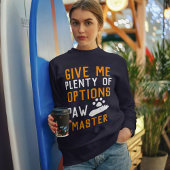 Paw Master Funny Custom Cat Typografie Personalise Trui