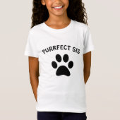 Paw meisjes T-shirt cadeau| Kinder| Rakhi cadeau|  (Voorkant)