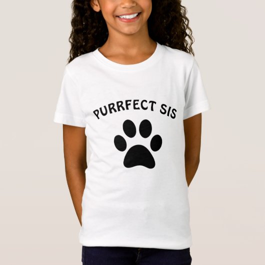 Paw meisjes T-shirt cadeau| Kinder| Rakhi cadeau|  (Voorkant)