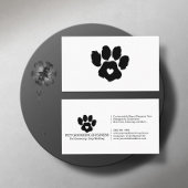 Paw minimalist Pet branding Visitekaartje