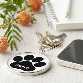 Paw-monogram Sleutelhanger