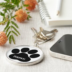 Paw-monogram Sleutelhanger