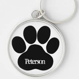 Paw-monogram Sleutelhanger