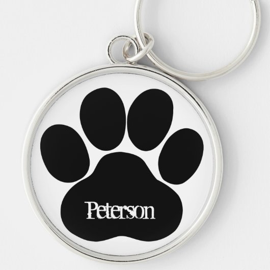 Paw-monogram Sleutelhanger (Voorkant)