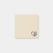 Paw n' Heart Hondenliefde 3" x 3" Post-it® Notitie Notes (Voorkant)