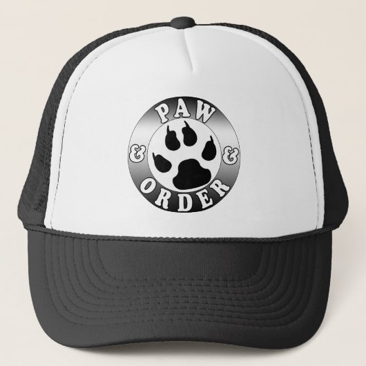 Paw & Order Grappige Hond Liefhebber Trucker Pet (Voorkant)