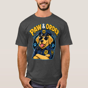 Paw & Order Hond Politie PNG, Grappige K9 Hond Sub T-shirt