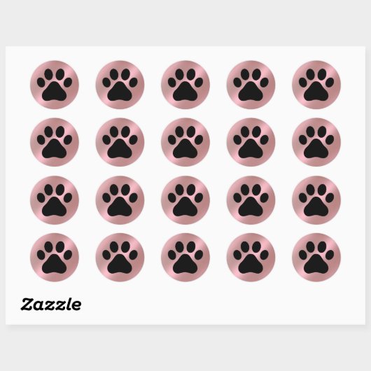 Paw Pad Ronde Sticker (Vel)