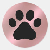 Paw Pad Ronde Sticker (Voorkant)