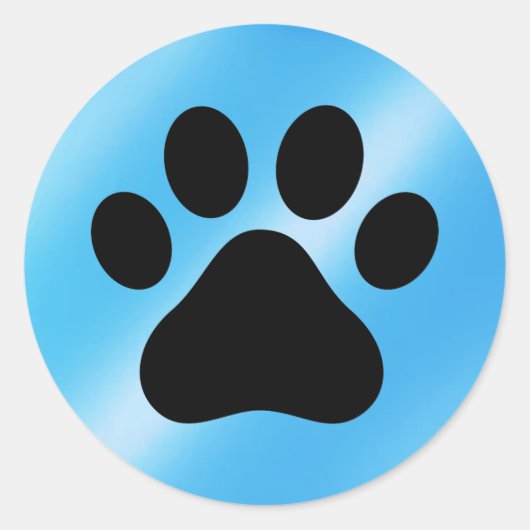 Paw Pad Ronde Sticker (Voorkant)