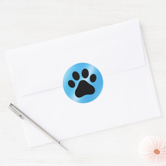 Paw Pad Ronde Sticker (Envelop)