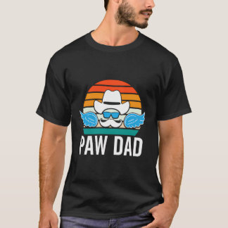 Paw Papa Dierenvriend Papa Huisdieren Vader Lifest T-shirt