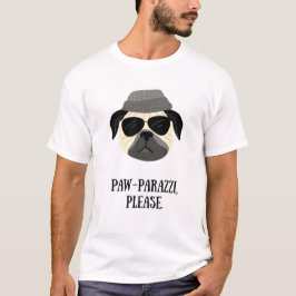 Paw-parazzi, alsjeblieft. grappige hond t-shirt