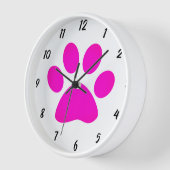 Paw Patronen Hot Pink Black White Aangepast Cute (Hoek)