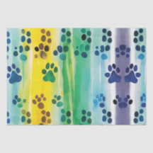 Paw patroon op pastel kleuren