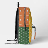 Paw Patroon Whimsical Cats Kleurrijke aangepaste n Bedrukte Rugzak (Links)