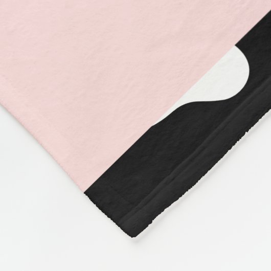 Paw Pattern, Dog Paws, Black and White, Jouw naam Fleece Deken (Hoek)