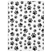 Paw Pattern, Dog Paws, Black and White, Jouw naam Klembord (Achterkant)