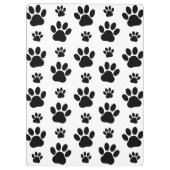 Paw Pattern, Dog Paws, Black and White, Jouw naam Klembord (Achterkant)