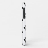 Paw Pattern, Dog Paws, Black and White, Monogram Case-Mate iPhone Case (Achterkant/links)