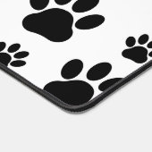 Paw Pattern, Dog Paws, Paw Prints, Black and White Bureaumat (Hoek)