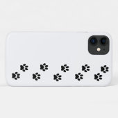 Paw Pattern, Dog Paws, Paw Prints, Black and White Case-Mate iPhone Case (Achterkant (horizontaal))