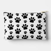 Paw Pattern, Dog Paws, Paw Prints, Black and White Etui (Achterkant)