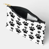 Paw Pattern, Dog Paws, Paw Prints, Black and White Etui (Open)
