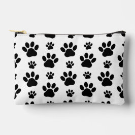 Paw Pattern, Dog Paws, Paw Prints, Black and White Etui