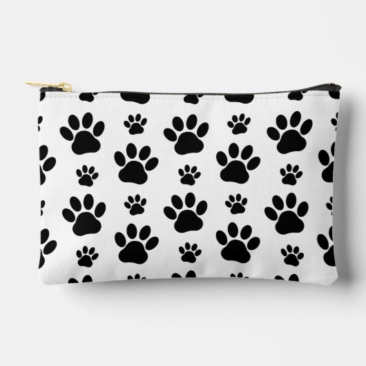 Paw Pattern, Dog Paws, Paw Prints, Black and White Etui (Voorkant)