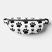 Paw Pattern, Dog Paws, Paw Prints, Black and White Heuptasje (Liggend)