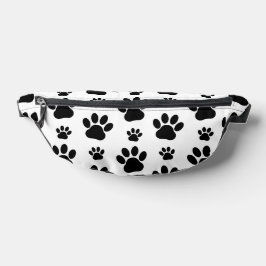 Paw Pattern, Dog Paws, Paw Prints, Black and White Heuptasje