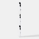 Paw Pattern, Dog Paws, Paw Prints, Black and White iPhone Hoesje (Rechterkant)