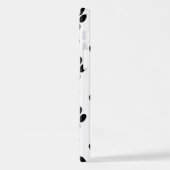 Paw Pattern, Dog Paws, Paw Prints, Black and White iPhone Hoesje (Linkerkant)