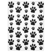 Paw Pattern, Dog Paws, Paw Prints, Black and White Klembord (Achterkant)