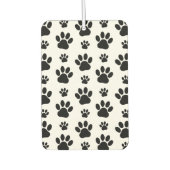 Paw Pattern, Dog Paws, Paw Prints, Black and White Luchtverfrisser (Voorkant)