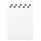Paw Pattern, Dog Paws, Paw Prints, Black and White Magneet (Verticaal)