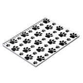 Paw Pattern, Dog Paws, Paw Prints, Black and White Notitieboek (Linkerzijde)
