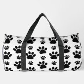 Paw Pattern, Dog Paws, Paw Prints, Black and White Plunjezak (Achterkant)