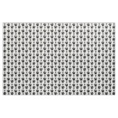 Paw Pattern, Dog Paws, Paw Prints, Black and White Stof (Yard (91,4 cm))