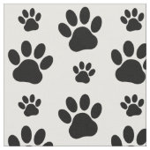 Paw Pattern, Dog Paws, Paw Prints, Black and White Stof (Close Up)
