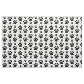 Paw Pattern, Dog Paws, Paw Prints, Black and White Stof (Fat Quarter)
