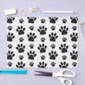 Paw Pattern, Dog Paws, Paw Prints, Black and White Tissuepapier (Craft)