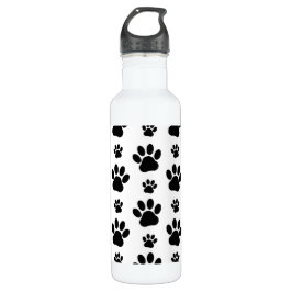 Paw Pattern, Dog Paws, Paw Prints, Black and White Waterfles