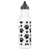 Paw Pattern, Dog Paws, Paw Prints, Black and White Waterfles (Rechts)