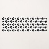 Paw Pattern, Dog Paws, Paw Prints, Black and White Yogamat (Achterkant (horizontaal))