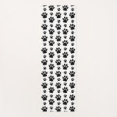 Paw Pattern, Dog Paws, Paw Prints, Black and White Yogamat (Voorkant)