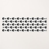 Paw Pattern, Dog Paws, Paw Prints, Black and White Yogamat (Voorkant (horizontaal))