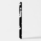 Paw Pattern, Dog Paws, White Paws, Lila Hearts iPhone Hoesje (Linkerkant)